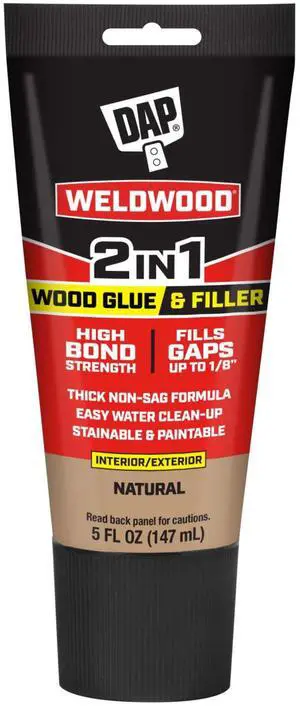 DAP Weldwood 2 in 1 Wood Glue & Filler: 5 fl. oz. (Natural)