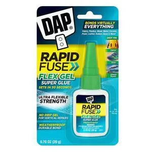 DAP RapidFuse Flex Gel Super Glue: 0.7 oz (Clear)