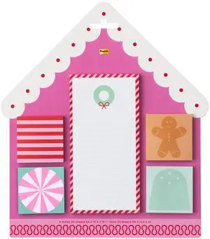 Post-it Jingle Notes House Gift Set: 5 assorted pads / 50 sheets each (Assorted Colors) *50 sheets