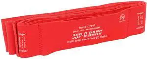 Mueller SUP-R BAND Multi-Grip Resistance Exerciser: 7-loop / 6 yds. / Light Resistance (Red)
