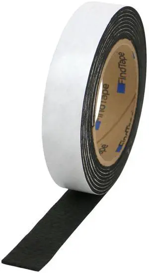 FindTape PF2MM Premium Polyester Felt Tape [2mm thick]: 1 in. x 10 ft. (Black)