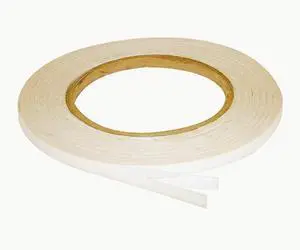 JVCC Double-Sided Film Tape [Rubber Adhesive] (DC-1114): 1/4 in. x 60 yds. (Clear)