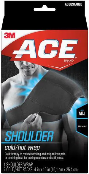 ACE Adjustable Hot/Cold Shoulder Wrap: One Size / Adjustable (Black) 906008 ACE Adjustable Hot/Cold Shoulder Wrap: One Size / Adjustable (Black) 906008