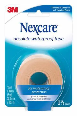 Nexcare Absolute Waterproof Tape: 1-1/2 in. x 15 ft. (Tan) 732-1 Nexcare Absolute Waterproof Tape: 1-1/2 in. x 15 ft. (Tan) 732-1