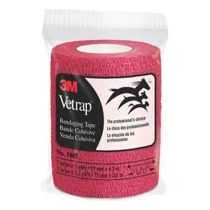 3M Vetrap Bandaging Tape: 3 in. x 15 ft. (Red) 3M Vetrap Bandaging Tape: 3 in. x 15 ft. (Red)
