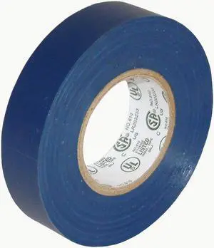 JVCC Colored Electrical Tape [7 mils thick] (E-Tape): 3/4 in. x 66 ft. (Blue)