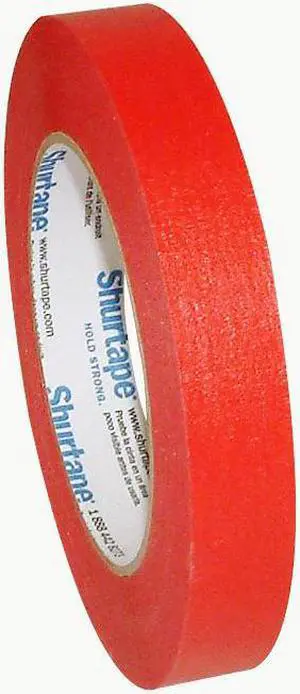 Shurtape CP-631 Colored Masking Tape: 3/4 in x 60 yds. (Red) - OEM