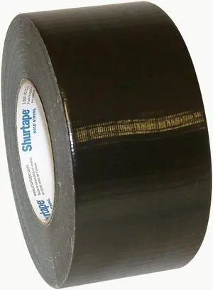 Shurtape PC-618 Industrial Grade Duct Tape: 3 in x 60 yds. (Black)
