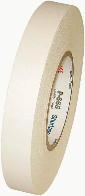 Shurtape General Purpose Gaffers Tape (P-665): 1 in. x 55 yds. (White)