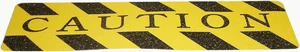 Wooster Flex-Tred Anti-Slip Cleats: 6 in. x 24 in. (Yellow with Black "CAUTION" printing and stripes) - OEM Wooster Flex-Tred Anti-Slip Cleats: 6 in. x 24 in. (Yellow with Black "CAUTION" printing and stripes) - OEM