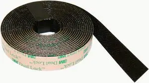 3M Dual Lock Low Profile Reclosable Fastener [Black] (SJ4575): 5/8 in. x 10 ft. (Black)