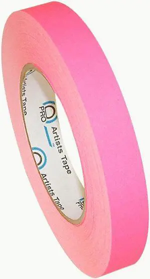 Pro Tapes Pro-Artist-Neon Fluorescent Artist / Console Tape: 3/4 in x 60 yds. (Fluorescent Pink)