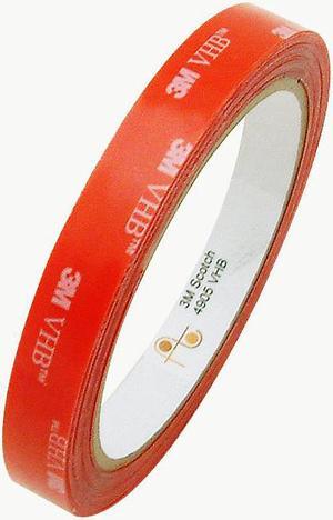 3M VHB Tape [20 mil / transparent] (4905): 1/2 in. x 15 ft. (Clear)