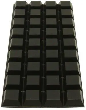 3M Scotch SJ Series Bumpon Self-Adhesive Bumpers: 0.3 in. thick x 0.81 in. wide (Black)