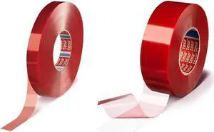 tesa Double-Sided Polyester Film Tape [Acrylic Adhesive] (4965): 2 in. x 60 yds. (Clear)