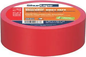 Shurtape PC-599 ShurGRIP Heavy Duty Duct Tape: 2 in x 60 yds. (Red) - OEM