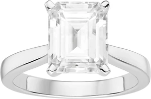 Moissanite by Charles & Colvard 10x8mm Emerald Moissanite Engagement Ring-size 5 3.55ct DEW Moissanite by Charles & Colvard 10x8mm Emerald Moissanite Engagement Ring-size 5 3.55ct DEW