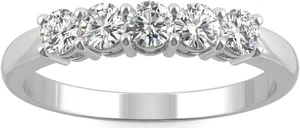 14K White Gold Moissanite by Charles & Colvard 3mm Round Wedding Band-size 10 0.50cttw DEW 14K White Gold Moissanite by Charles & Colvard 3mm Round Wedding Band-size 10 0.50cttw DEW