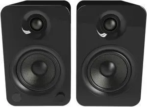 Kanto YU4 Powered Bookshelf Speakers with Built-In Bluetooth - Pair (Gloss Black)
