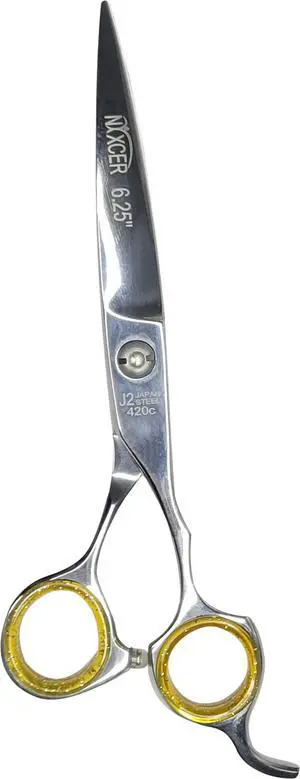 NIXCER PROFESSIONAL SERIES BROAD BLADE RAZOR EDGE HAIR CUTTING SCISSORS 6.25"