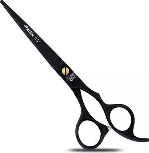 Nixcer Professional Hair Cutting Scissors 6.5" For Hairdressers 100% Japanese Steel Ergonomic Design Offset Grip Moose Screw Black
