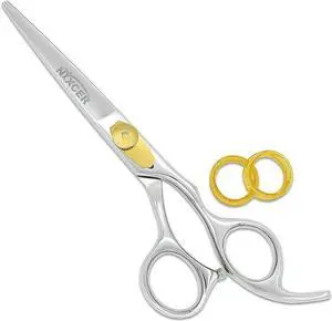 Nixcer Hair Cutting Scissors Sharp Convex Edge Blade Hair Shears Series 6.5" With Fine Adjustment Stainless Steel Hair Scissors Professional For Men Women & Babies