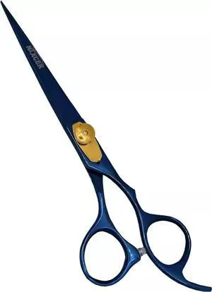Nixcer Hair Cutting Scissors Sharp Razor Edge Blade Hair Shears Series 7" With Fine Adjustment Stainless Steel Hair Scissors Professional For Men Women Pets Blue