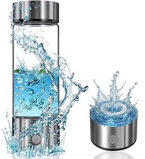 Nixcer Hydrogen Water Bottle Generator - 3 Min SPE PEM Tech, 2025 Model, 420ML Portable Hydro Water Bottle Machine for Travel, Wellness & Recovery, Ideal for Kids, Men & Women