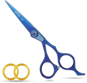 NIXCER PROFESSIONAL SERIES RAVEN RAZOR EDGE ADJUSTABLE SCREW HAIR CUTTING SCISSORS 6.5" BLUE NIXCER PROFESSIONAL SERIES RAVEN RAZOR EDGE ADJUSTABLE SCREW HAIR CUTTING SCISSORS 6.5" BLUE