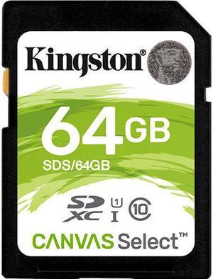 Kingston 64GB SDXC CANVAS SELECT 80R