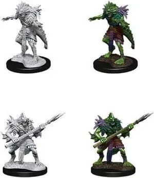 D&D Nolzur’s Marvelous Sahuagin W12 Unpainted Miniature Plastic Polymer WizKids