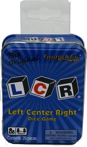 LCR® Left Center Right? Dice Game - Blue Tin