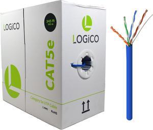 CAT5E UTP SOLID BLUE LAN NETWORK ETHERNET CABLE RJ45 BULK WIRE CAT5
