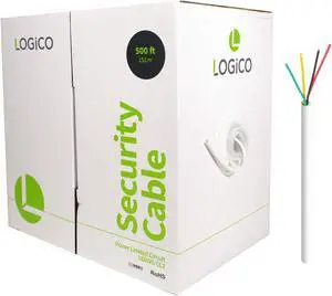 500ft 18/4 Unshielded CCA Security Alarm Control Wire Stranded PVC Jacket White 500ft 18/4 Unshielded CCA Security Alarm Control Wire Stranded PVC Jacket White