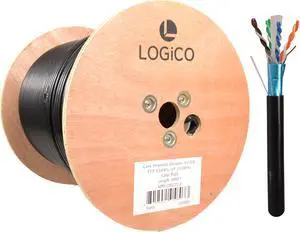 Cat6 STP/FTP Outdoor Shielded Ethernet Network UV Direct Burial 1000ft Cable