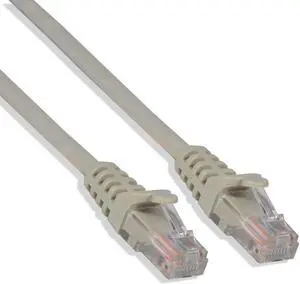 Cat-5e UTP Ethernet Network Cable RJ45 Lan Wire Gray 25FT