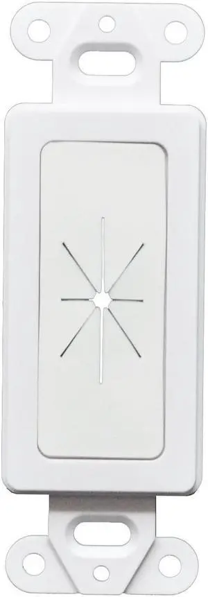 50pcs Decorator Wall Plate Insert with Flexible Opening White