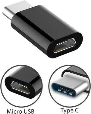 Type-C Adapter Micro USB Female to USB C Male Connector Data Sync Fast Charging