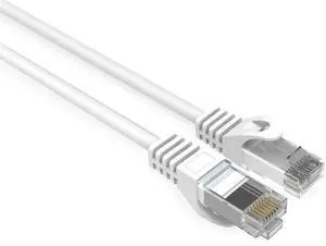 CAT6 Slim Ethernet Patch Cable 28 AWG 10 ft. White 5 Packs