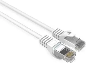 CAT6 Slim Ethernet Patch Cable 28AWG 15 ft. White