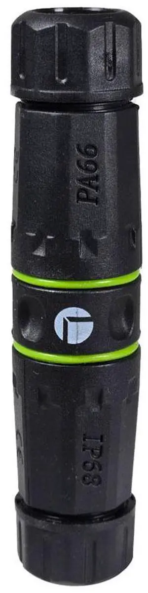 Cat6A Waterproof RJ45 Outdoor Coupler - Shielded (2 Pack)