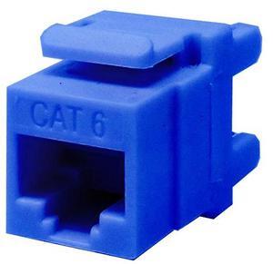 Keystone Jack Cat6 White Network Ethernet 110 Punchdown 8P8C 180° (5 Pack)