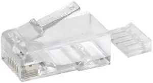 Rj45 8P8C Cat6 Modular Plug Ethernet Gold Plated Network Connector with Load Bar Insert
