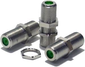 10 Pack F81 Barrel Connector 4GHz Coaxial Female to Female F type Adapter