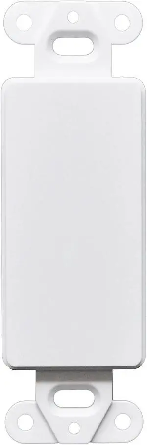 50pcs 1 Gang Decorator Blank Wall Plate Insert White