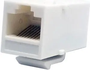10 pack Inline Coupler Keystone Jack RJ45 Female to Female Cat6/Cat5e White