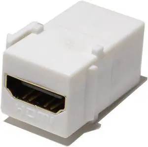 HDMI Keystone Insert Jack Female to Female Adapter Coupler White
