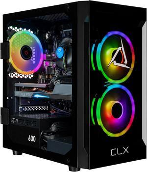 CLX Gaming Desktop - Intel Core i5 14400F 2.5GHz 10-Core Processor, 32GB DDR5 Memory, GeForce RTX 4060 Ti 8GB GDDR6 Graphics 1TB NVMe M.2 SSD, 4TB HDD, WiFi, Win 11 Home 64-bit