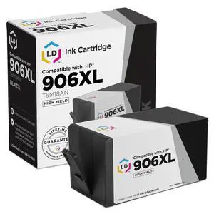 LD Compatible Replacement for HP 906XL T6M18AN High-Yield Black Ink Cartridge for OfficeJet: 6975 6979 & OfficeJet Pro: 6960 6970 6974 6975 6978 6979 LD Compatible Replacement for HP 906XL T6M18AN High-Yield Black Ink Cartridge for OfficeJet: 6975 6979 & OfficeJet Pro: 6960 6970 6974 6975 6978 6979