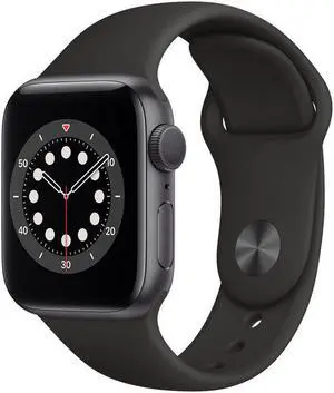 Apple Watch Gen 6 Series 6 40mm Space Gray Aluminum - Black Sport Band MG133LL/A Apple Watch Gen 6 Series 6 40mm Space Gray Aluminum - Black Sport Band MG133LL/A